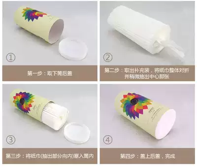Cylindrical sanitary carton mini car car car paper towel supplement 10 packs of Creative hanging sun visor car paper towel
