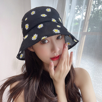 Hipster Daisy Lace Hollow Breathable Beach Sunshade Sun Hat Fashionable foreign style female basin hat Portable Foldable