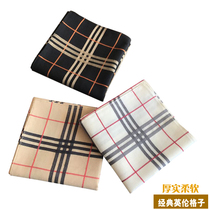 Classic British plaid cotton handkerchief Mens and womens square towel Cotton handkerchief handkerchief thick and soft recommended hot sale