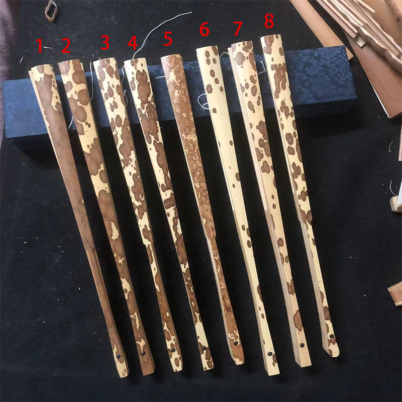 Clearing special price of 9 5 inch 18 square Maffei 2 Xiang Fei bamboo core Su surface paper folded fan bone