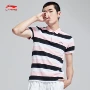 Li Ning áo ngắn tay polo nam thể thao mới loạt cuộc sống thể thao quần áo thể thao nam giản dị áo polo nam cao cấp