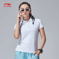 Li Ning áo sơ mi ngắn tay nữ hàng loạt cuộc sống thể thao mới thường phục trang phục thể thao nữ APLN128 áo polo lv