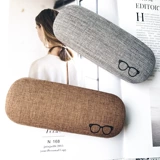 Японская ткань, свежие ретро очки, банка для хранения подходит для мужчин и женщин, из хлопка и льна