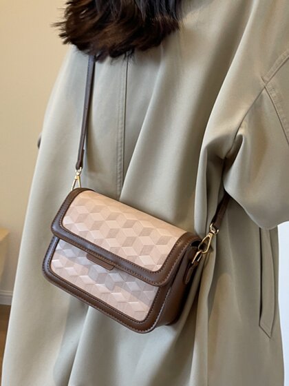 高级质感小众包包女2024新款复古百搭小方包简约时尚单肩斜挎包潮