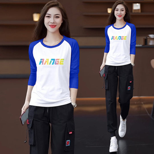 广场舞舞蹈练功服嘻哈街舞潮牌休闲运动套装爵士舞服装女表演出服