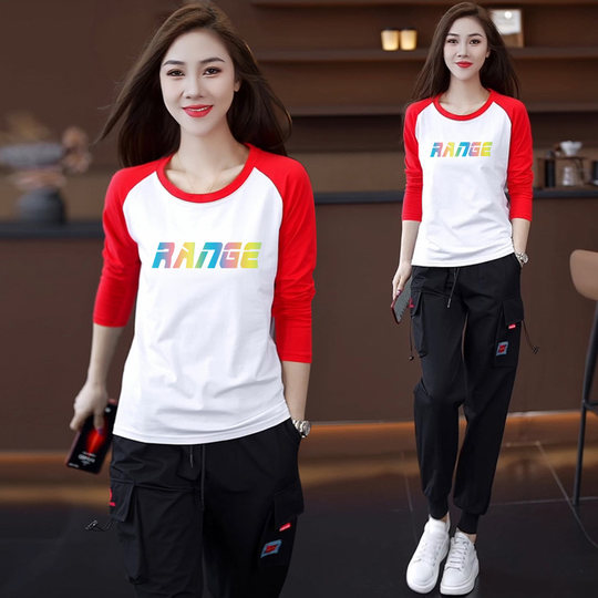 广场舞舞蹈练功服嘻哈街舞潮牌休闲运动套装爵士舞服装女表演出服