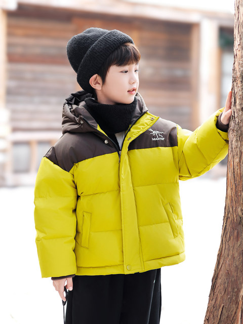 Boys' down Jacket Winter 2026 New Style Children's Thickened Winter Clothing White Duck down Coat Stylish Warm Cotton Coat for Babies