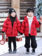Boys' down Jacket Winter 2026 New Style Children's Thick Cotton Coat Cold-Proof Outerwear Girls' Red Festive New Year Outfit