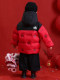 Boys' down Jacket Winter 2026 New Thickened Children's New Year Outfit Red Cotton Coat for Babies