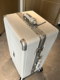 Japanese aluminum frame suitcase women's 20-inch boarding case silent universal wheel wide trolley case men's PC travel case 28