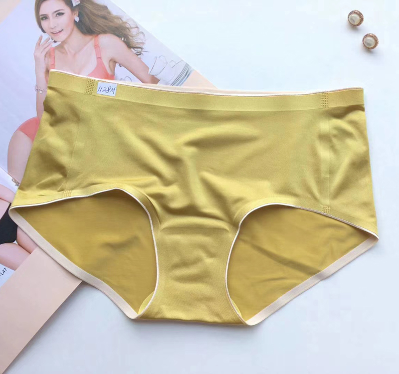 Quần lót womens mới lụa băng satin bóng túi không đánh dấu hông một xuất khẩu bông lớn-code thoải mái.