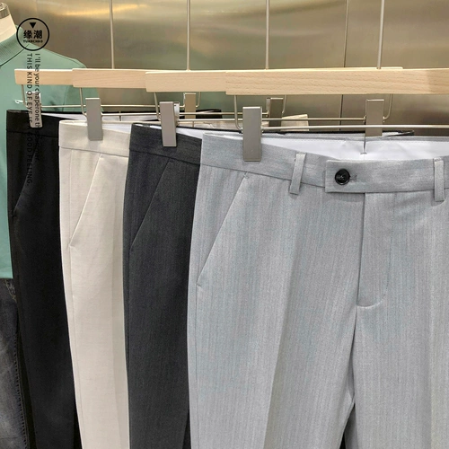 Трендовые штаны, облегающий крой, в корейском стиле