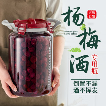 Glass Sealed Jar for Soaking Liquor, Container for Bayberry and Green Plum, Special Fruit Wine Bottle, Empty Bottle, Brewing Jar, Food-Grade Liquor Soaking Jar