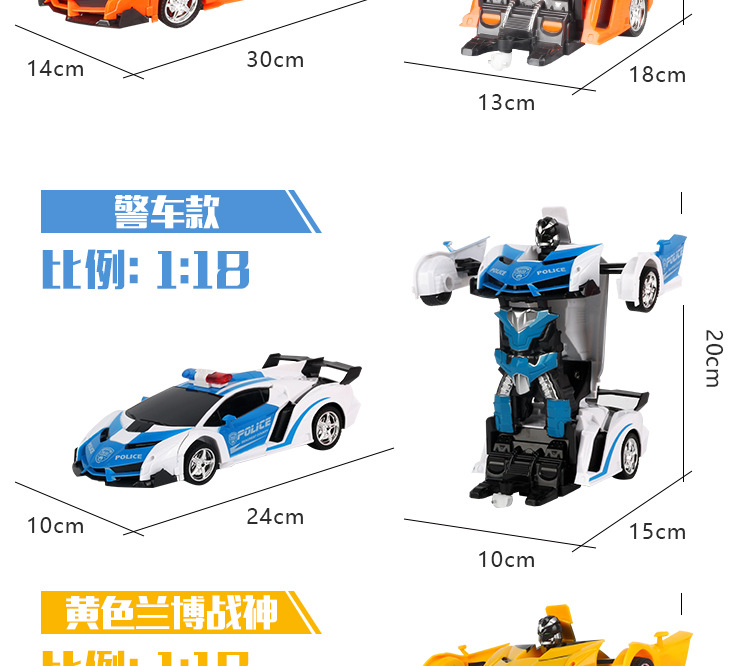 1:18 điều khiển từ xa xe đồ chơi gian hàng đồ chơi xe robot robot một nút biến dạng điều khiển từ xa xe đồ chơi trẻ em đồ chơi xếp hình cho bé
