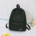 2017 mới ba lô túi nylon vải không thấm nước túi rắn màu đơn giản túi cô gái Nhật Bản và Hàn Quốc vải thủy triều balo nam adidas Ba lô