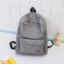2017 mới ba lô túi nylon vải không thấm nước túi rắn màu đơn giản túi cô gái Nhật Bản và Hàn Quốc vải thủy triều balo nam adidas Ba lô