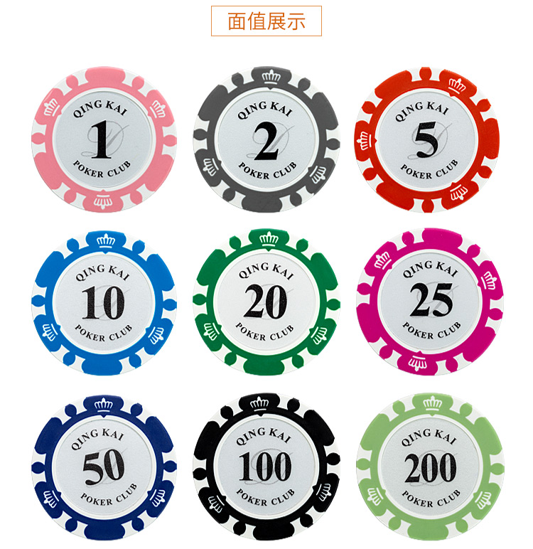 Phòng chơi bài Chip Card dành riêng cho Texas Holdem Mahjong Chip Coin Mã thông báo Crown Baccarat cao cấp - Các lớp học Mạt chược / Cờ vua / giáo dục cờ vua cao cấp