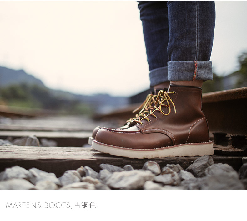 Mùa hè của nam giới Martin khởi động người đàn ông của Anh gió boots boots da dụng cụ khởi động quân sự cao để giúp người đàn ông hoang dã của giày thủy triều