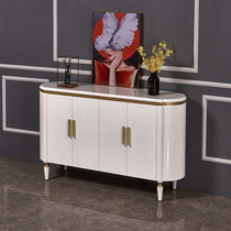 Modern light luxury Italian side cabinet Wine cabinet Simple locker Wall living room decoration cabinet Nordic paint entrance cabinet