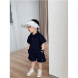 Футболка polo подходит для мужчин и женщин, хлопковый детский комплект, короткий рукав
