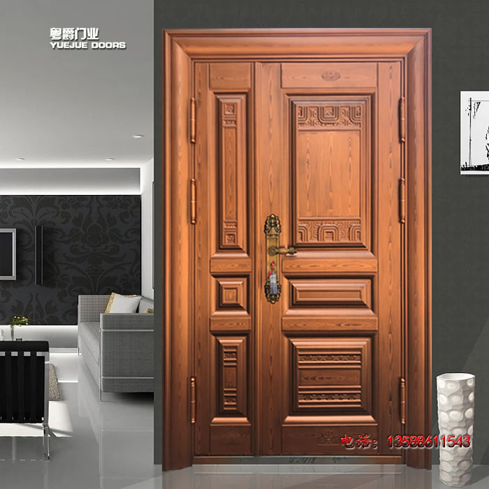 New Class A security door home door smart sub-door villa wood grain door spot promotion