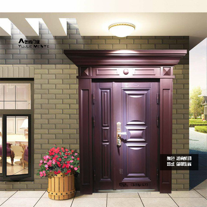 New grade A primary-secondary door security door security door Villa Door Emulation Bronze Door Outdoor Gate entrance door