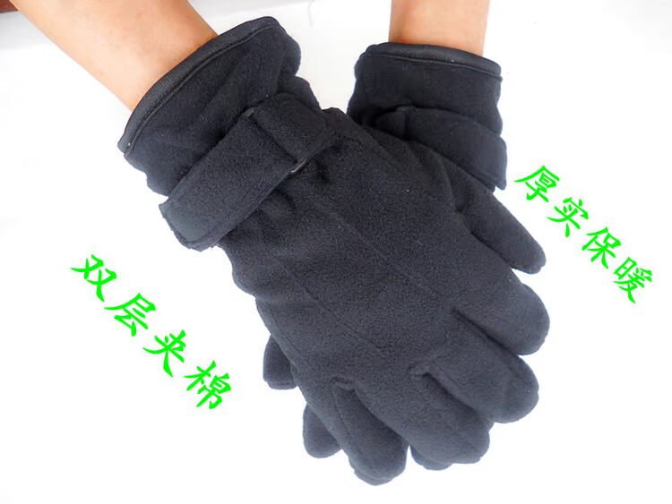 Găng tay lông cừu ngoài trời cho nam và nữ mùa đông đi xe đạp lạnh găng tay đi bộ đường dài đi xe đạp thể thao bao tay lao dong