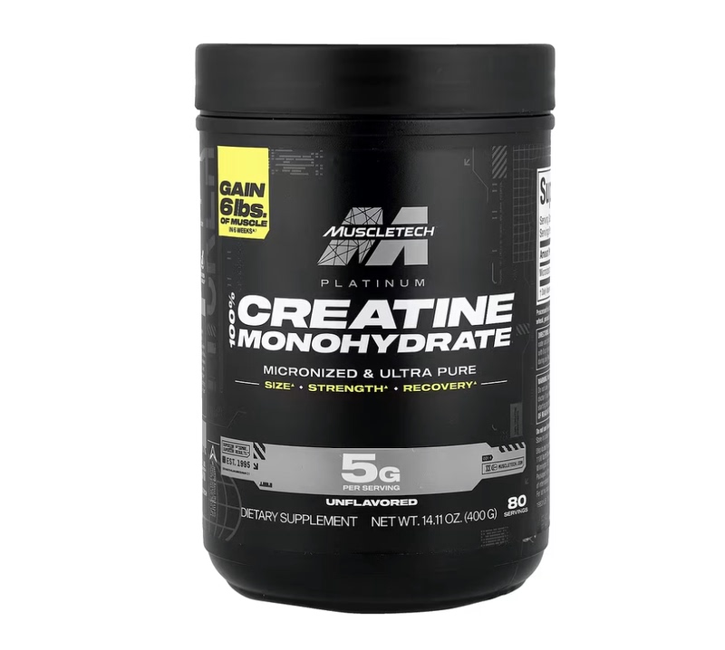 Muscletech Creatine Muscle Technology Platinum Creatine 400g Pure Creatine Monohydrate