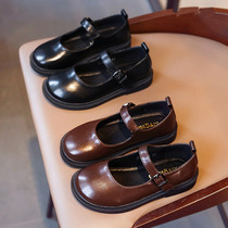 next jazz girl leather shoes Inn wind leather soft bottom princess shoes spring autumn children baby girl single shoes