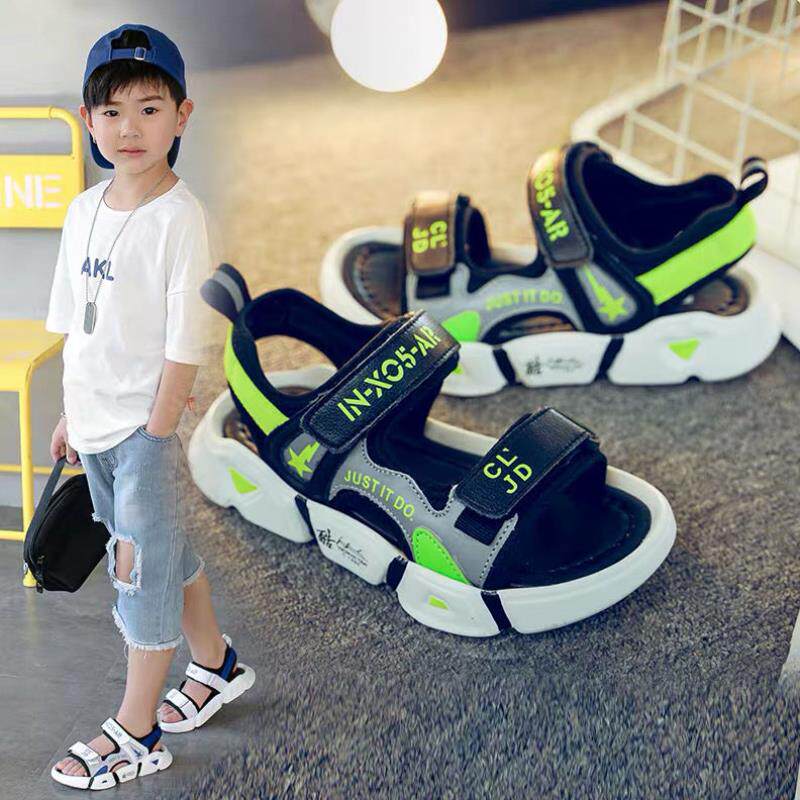 next jazz boy sandals 2023 new Summer Child Soft Boy Slide Slide Ski Shoes