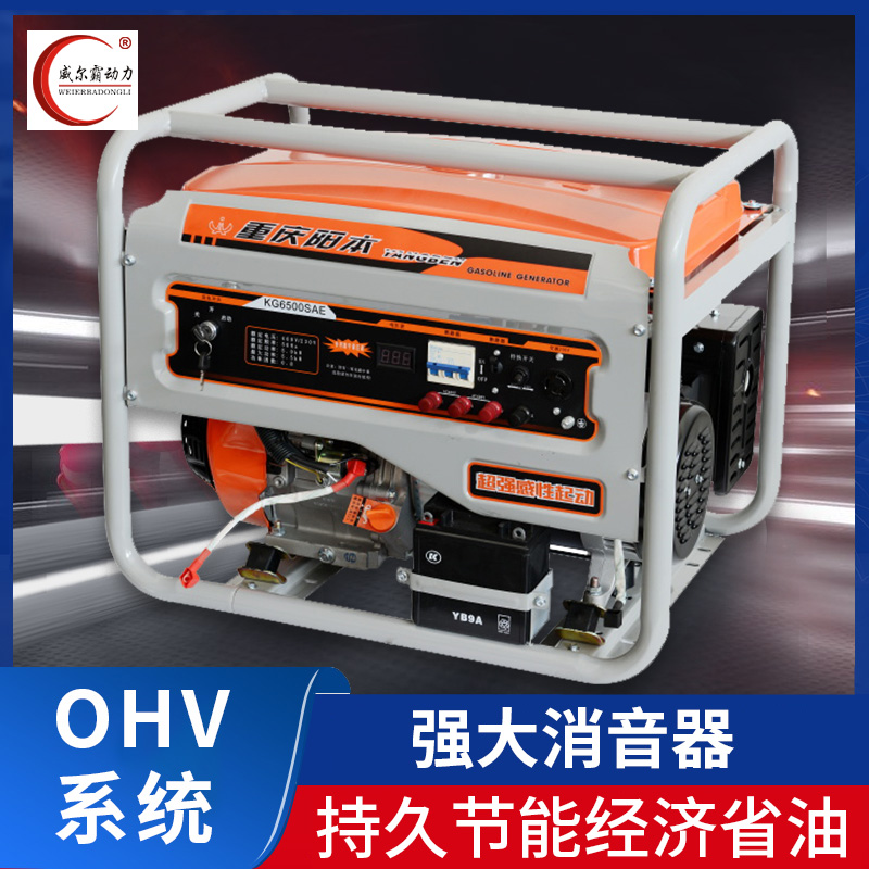 Yang Moto Dynamo oil silent generator Home Small 220v portable generator 24V three-phase frequency conversion