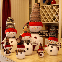 Christmas decorations snowman doll doll doll large snowman doll gift window scene decoration ornament props