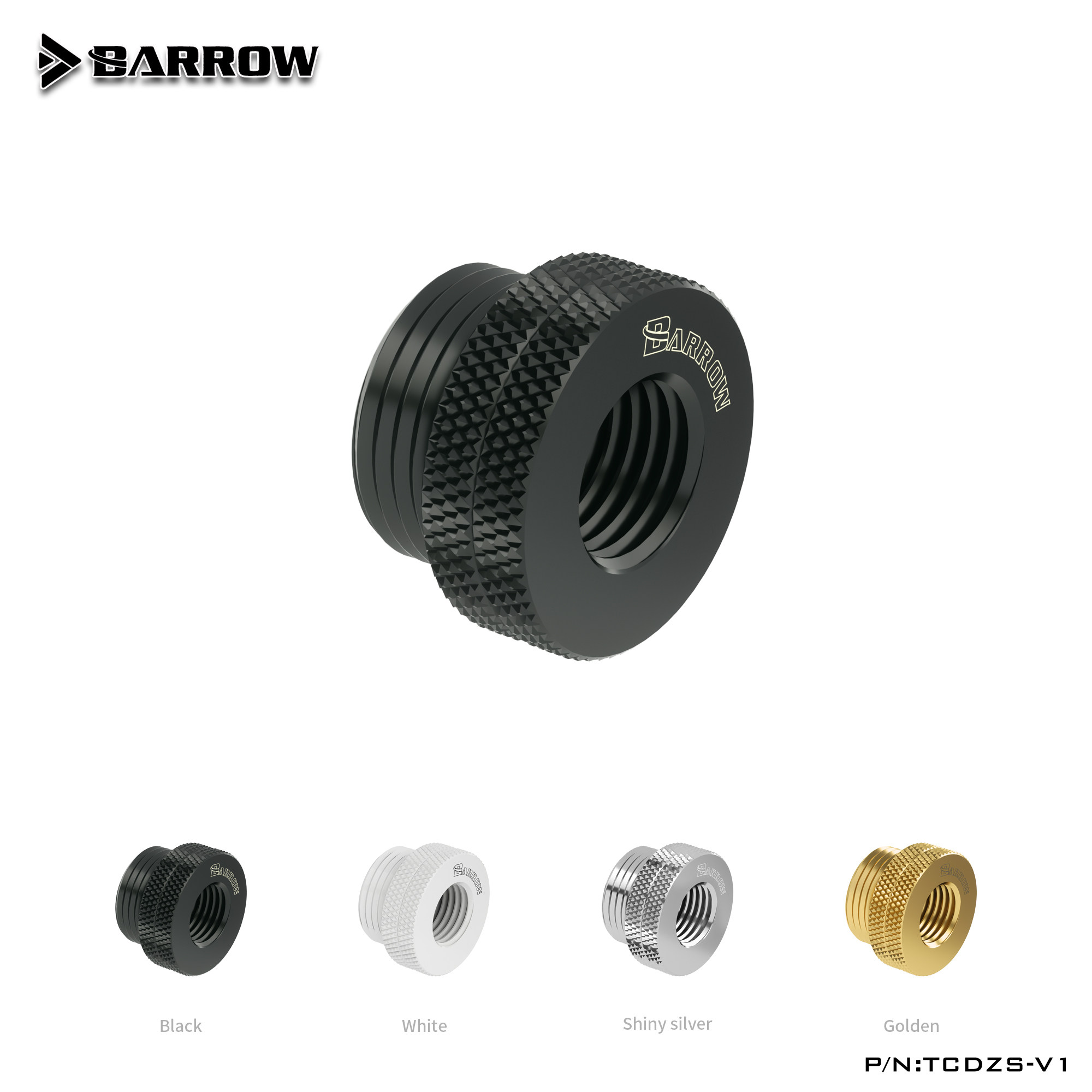 Barrow G1 4 Black Bright Silver Brass Material Wearable Top Water Injection Joint