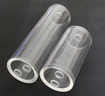 Water cooled acrylic cylindrical water tank 50mm diameter 3 holes connector design with bracket