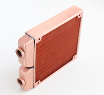 Keruiwo 80 120 series G14 2-point thread full copper water-cooled row heat exchanger heat dissipation