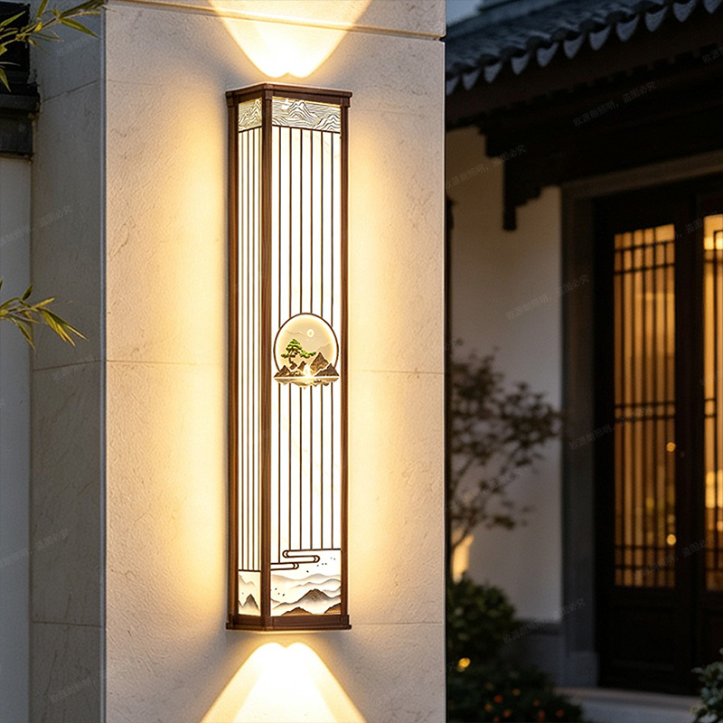 Outdoor Wall Lamp, Solar-Powered Outdoor Waterproof Villa Garden Lamp, Pillar Lamp on Both Sides of the Gate, Household Exterior Wall Hanging Lamp Outdoor Wall Lamp, Solar-Powered Outdoor Waterproof Villa Garden Lamp, Pillar Lamp on Both Sides of the Gate, Household Exterior Wall Hanging Lamp