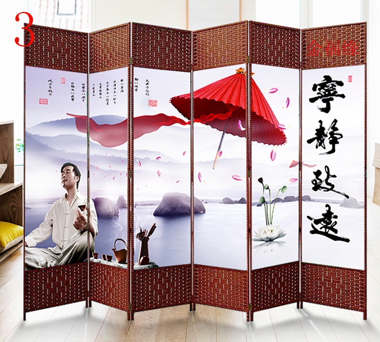 Gỗ không thấm nước sơn dầu màn hình phân vùng thời trang hiện đại đơn giản phòng khách khách sạn mây màn hình gấp di động - Màn hình / Cửa sổ vách ngăn cầu thang gỗ đẹp