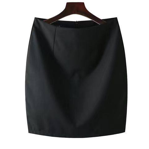Short skirt and hip-covered suit skirt solid color high quality