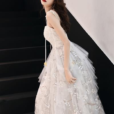 Evening dress, skirt, white long wedding dress, 2021 collection, lifting effect Evening dress, skirt, white long wedding dress, 2021 collection, lifting effect