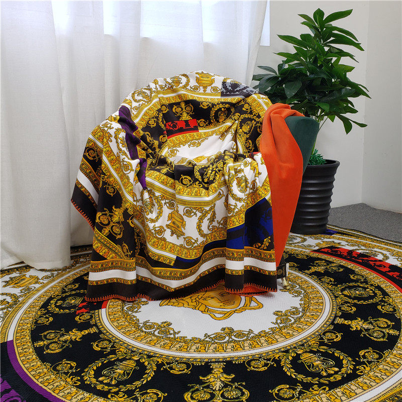 Outlet Eurostyle Blanket Home Couch Blanket High-end Gin Fox Suede F Home Multifunction Travel Cover Blanket Aircraft Blanket