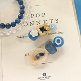 Синяя заколка для волос, оригинальное звездное небо в форме цветка, DIY