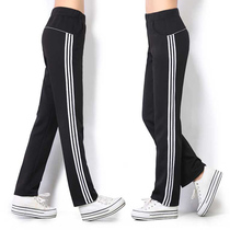 New Square Dance Sports Pants Women Loose Running Three Poles Long Pants Ghost Step Dance Spring Autumn Summer Big Code Casual Pants