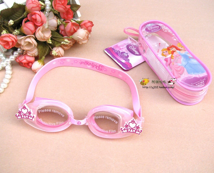 Kính bảo hộ chính hãng cho trẻ em Disney Kính nam Mickey và bé gái KT Professional Cartoon HD Kính chống nước chống sương mù - Goggles