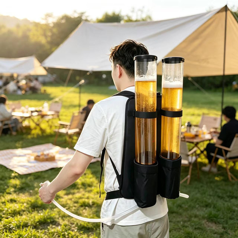 Backpack Beer Keg, Bar-Specific Juice Bucket with Tap, Creative Wine Dispenser, Beer Rack, Popular on Social Media Backpack Beer Keg, Bar-Specific Juice Bucket with Tap, Creative Wine Dispenser, Beer Rack, Popular on Social Media