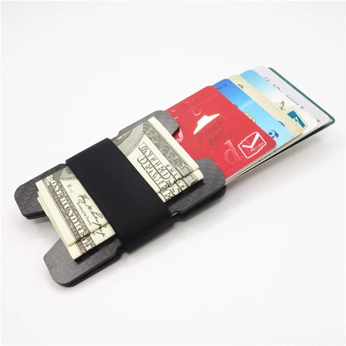 Антимагнитный золотой зажим из углеродного волокна, картхолдер, ультратонкий кошелек, система хранения для визитных карточек, новая коллекция, анти-кража