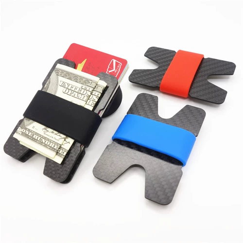 Антимагнитный золотой зажим из углеродного волокна, картхолдер, ультратонкий кошелек, система хранения для визитных карточек, новая коллекция, анти-кража