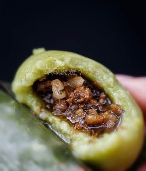 Ye Catechuchi Sichuan Special Production Green Juice Huaiyuan Three Jedi glutinous rice cake Pepper Salt Meat Non-Yibin Nutritious Breakfast Pregnant pregnant Children