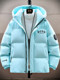 Down Jacket Winter New Style American Style Youth Thick Hooded Jacket Casual Simple Warm Thick down Jacket