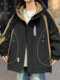 Teenage Boys' Hooded Fleece-Lined Thick Cotton Jacket, New Winter Style for Middle School Students, Loose Casual Warm Coat, Trendy