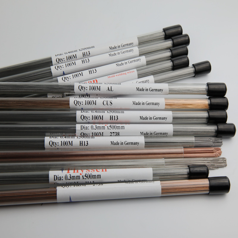 German Thyssen P20 laser precision cold welding mold welding wire replacement welding rod laser welding wire 0 2-0 8